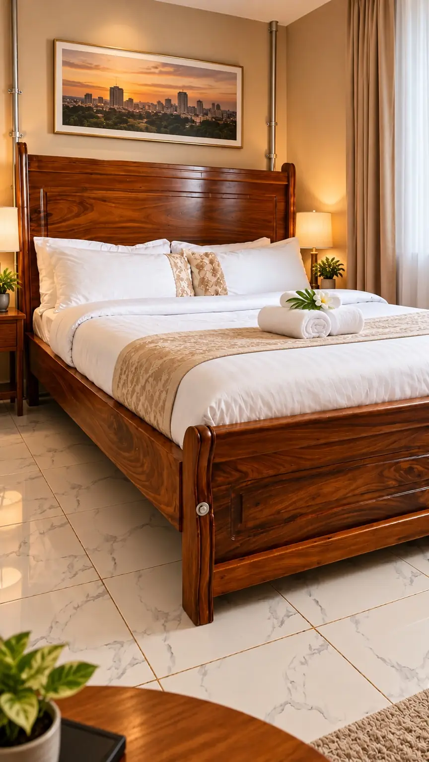 Premium bedroom at NOAZ Hotel Kampala